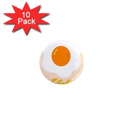 Egg Eating Chicken Omelette Food 1  Mini Magnet (10 Pack)  by Nexatart