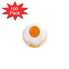 Egg Eating Chicken Omelette Food 1  Mini Magnets (100 Pack)  by Nexatart