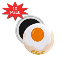 Egg Eating Chicken Omelette Food 1 75  Magnets (10 Pack)  by Nexatart