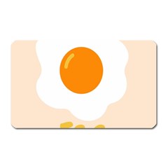 Egg Eating Chicken Omelette Food Magnet (rectangular) by Nexatart