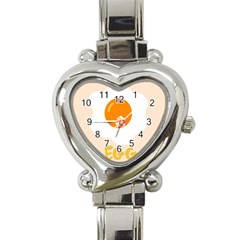 Egg Eating Chicken Omelette Food Heart Italian Charm Watch by Nexatart