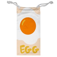 Egg Eating Chicken Omelette Food Jewelry Bag by Nexatart