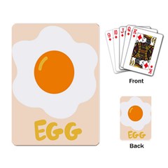 Egg Eating Chicken Omelette Food Playing Card by Nexatart