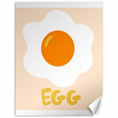 Egg Eating Chicken Omelette Food Canvas 12  X 16   by Nexatart