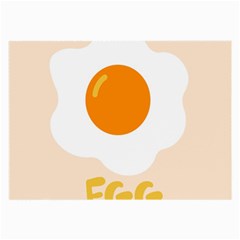 Egg Eating Chicken Omelette Food Large Glasses Cloth (2-side) by Nexatart