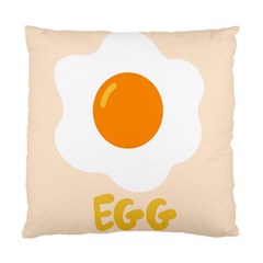 Egg Eating Chicken Omelette Food Standard Cushion Case (two Sides) by Nexatart