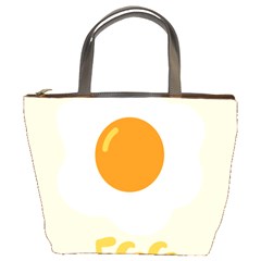 Egg Eating Chicken Omelette Food Bucket Bags by Nexatart