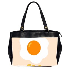 Egg Eating Chicken Omelette Food Office Handbags (2 Sides)  by Nexatart