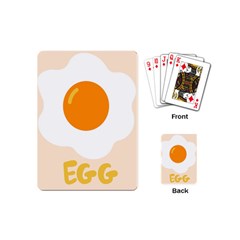 Egg Eating Chicken Omelette Food Playing Cards (mini)  by Nexatart