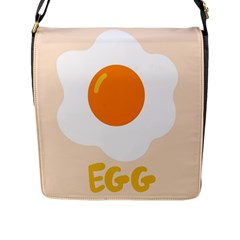 Egg Eating Chicken Omelette Food Flap Messenger Bag (l)  by Nexatart