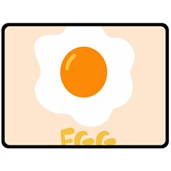 Egg Eating Chicken Omelette Food Double Sided Fleece Blanket (large)  by Nexatart