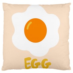 Egg Eating Chicken Omelette Food Standard Flano Cushion Case (one Side) by Nexatart