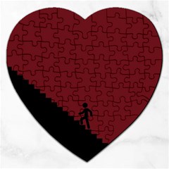 Walking Stairs Steps Person Step Jigsaw Puzzle (heart) by Nexatart