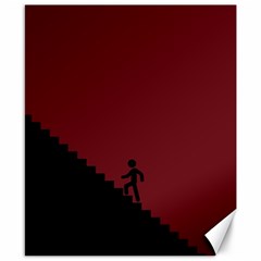 Walking Stairs Steps Person Step Canvas 8  X 10  by Nexatart