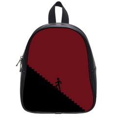 Walking Stairs Steps Person Step School Bags (small)  by Nexatart