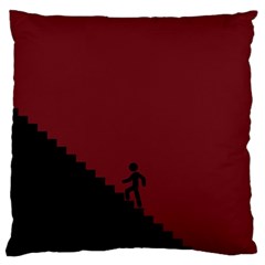 Walking Stairs Steps Person Step Large Cushion Case (two Sides) by Nexatart