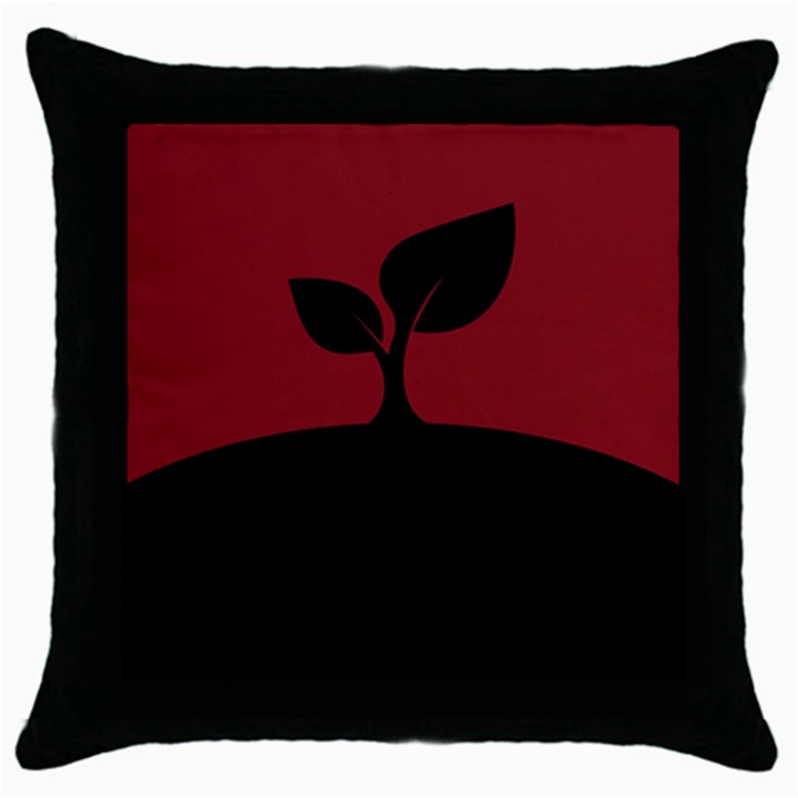 Plant Last Plant Red Nature Last Throw Pillow Case (Black)