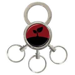 Plant Last Plant Red Nature Last 3-ring Key Chains by Nexatart