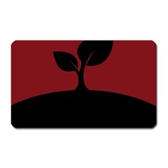 Plant Last Plant Red Nature Last Magnet (rectangular) by Nexatart