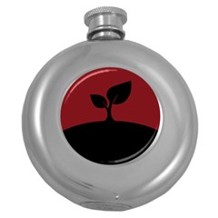 Plant Last Plant Red Nature Last Round Hip Flask (5 Oz) by Nexatart