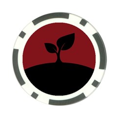 Plant Last Plant Red Nature Last Poker Chip Card Guard by Nexatart