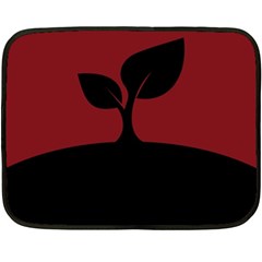 Plant Last Plant Red Nature Last Fleece Blanket (mini) by Nexatart