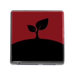 Plant Last Plant Red Nature Last Memory Card Reader (square) by Nexatart