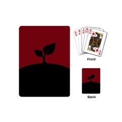 Plant Last Plant Red Nature Last Playing Cards (mini)  by Nexatart