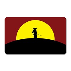 Samurai Warrior Japanese Sword Magnet (rectangular) by Nexatart