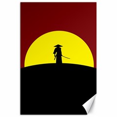 Samurai Warrior Japanese Sword Canvas 20  X 30   by Nexatart