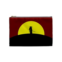 Samurai Warrior Japanese Sword Cosmetic Bag (medium)  by Nexatart