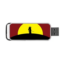 Samurai Warrior Japanese Sword Portable Usb Flash (one Side) by Nexatart