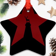 Buck Dear Animal Character Nature Ornament (star)