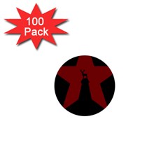 Buck Dear Animal Character Nature 1  Mini Buttons (100 Pack)  by Nexatart