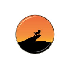 Lion Sunset Wildlife Animals King Hat Clip Ball Marker (4 Pack) by Nexatart