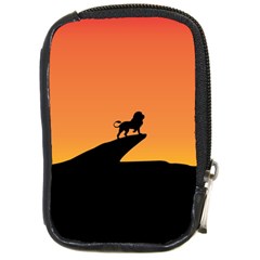 Lion Sunset Wildlife Animals King Compact Camera Cases by Nexatart