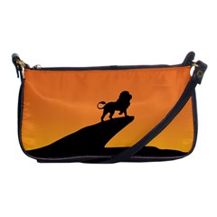 Lion Sunset Wildlife Animals King Shoulder Clutch Bags by Nexatart