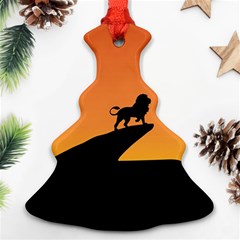 Lion Sunset Wildlife Animals King Ornament (christmas Tree)  by Nexatart