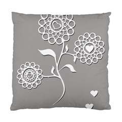 Flower Heart Plant Symbol Love Standard Cushion Case (one Side) by Nexatart