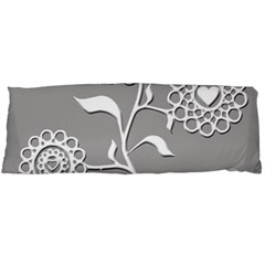 Flower Heart Plant Symbol Love Body Pillow Case (dakimakura) by Nexatart