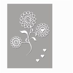 Flower Heart Plant Symbol Love Large Garden Flag (two Sides) by Nexatart