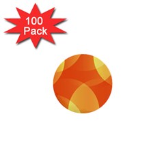 Abstract Orange Yellow Red Color 1  Mini Buttons (100 Pack)  by Nexatart