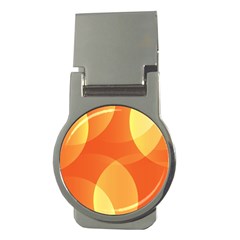 Abstract Orange Yellow Red Color Money Clips (round)  by Nexatart