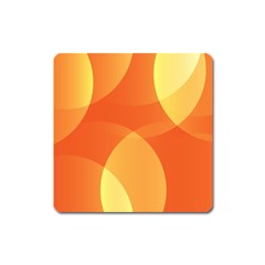 Abstract Orange Yellow Red Color Square Magnet by Nexatart