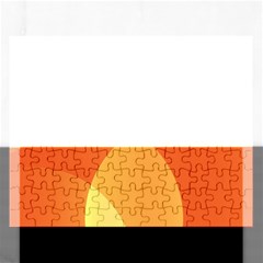 Abstract Orange Yellow Red Color Rectangular Jigsaw Puzzl by Nexatart