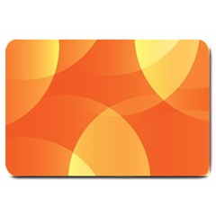 Abstract Orange Yellow Red Color Large Doormat  by Nexatart