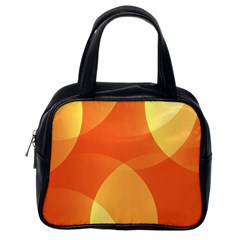 Abstract Orange Yellow Red Color Classic Handbags (one Side) by Nexatart