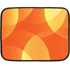 Abstract Orange Yellow Red Color Fleece Blanket (mini) by Nexatart