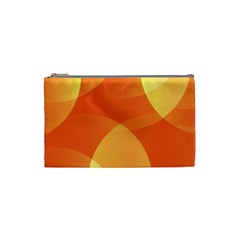 Abstract Orange Yellow Red Color Cosmetic Bag (small)  by Nexatart