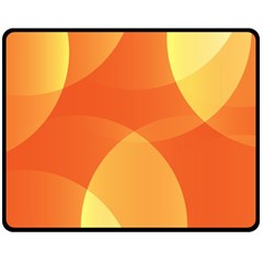 Abstract Orange Yellow Red Color Fleece Blanket (medium)  by Nexatart